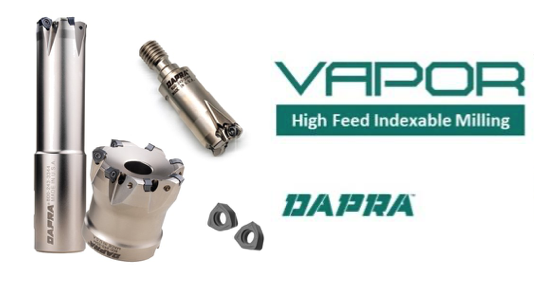 Dapra VAPOR Double-Sided High-Feed Milling Great Lakes Tooling